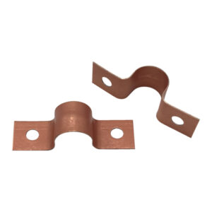 Copper Clad Two Hole Pipe Straps