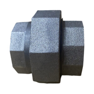 2" Malleable Iron Insulating Union for Gas Meter - Black