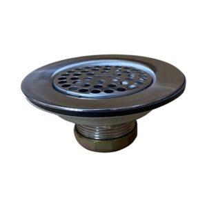4 1/2" Chrome Plated Flat Stainless Steel Sink Strainer