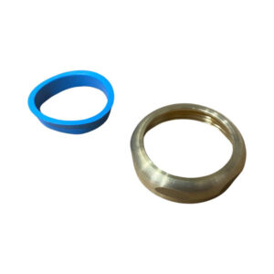1 1/2" Solid Brass Slipnut With Premium Blue Neoprene Washer