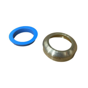 1 1/2" x 1 1/4" Solid Brass Slipnut With Premium Blue Neoprene Washer