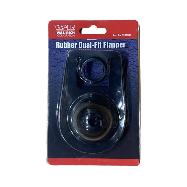 Black Dual-Fit Toilet Flapper Ball (Display Carded)