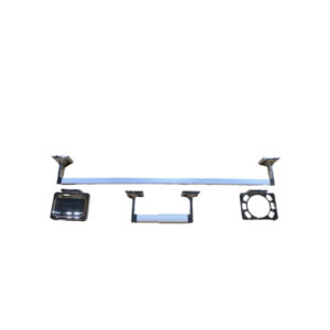 4 Piece Chrome-Plated Bathware Set with 24" Towel Bar