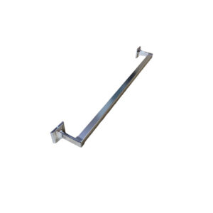 Chrome-Plated Metal Towel Bar & Brackets - 24"