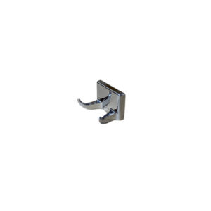 Chrome-Plated Metal Double Robe Hook