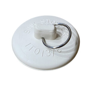 Fitall White Rubber Basin Stopper (Display Carded)