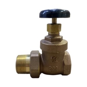 1 1/4"  Brass Straight Steam Radiator Gate Valve