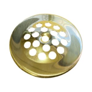 Replacement Grid Strainer For Bath Tub Shoe - Polished Brass