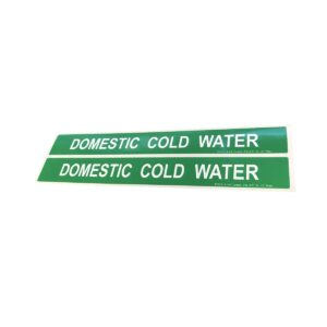 Domestic Cold Water Self-Adhesive Label - Small