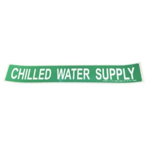 Chilled Water Supply Self-Adhesive Label - Large