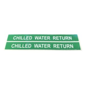 Chilled Water Return Self-Adhesive Label - Small