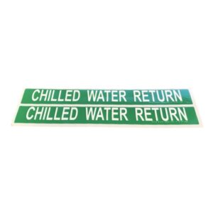 Chilled Water Return Self-Adhesive Label - Medium