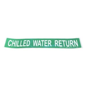 Chilled Water Return Self-Adhesive Label - Large