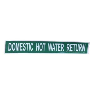 Heating Hot Water Return Self-Adhesive Label - Large