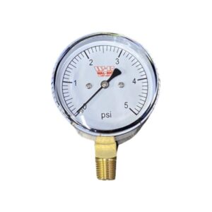 2 1/2" Diaphragm Pressure Gauge 5 PSI