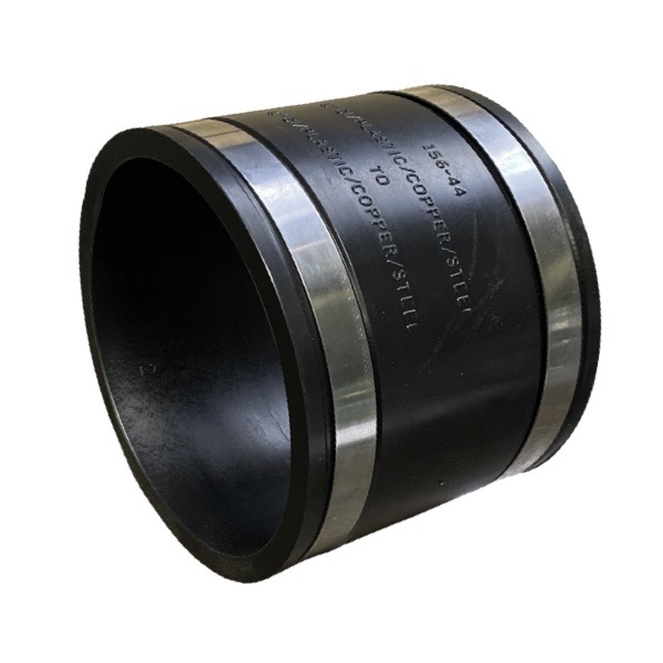 Rubber Transition Coupling 4" X 4" Cast Iron/PVC X Cast Iron/PVC
