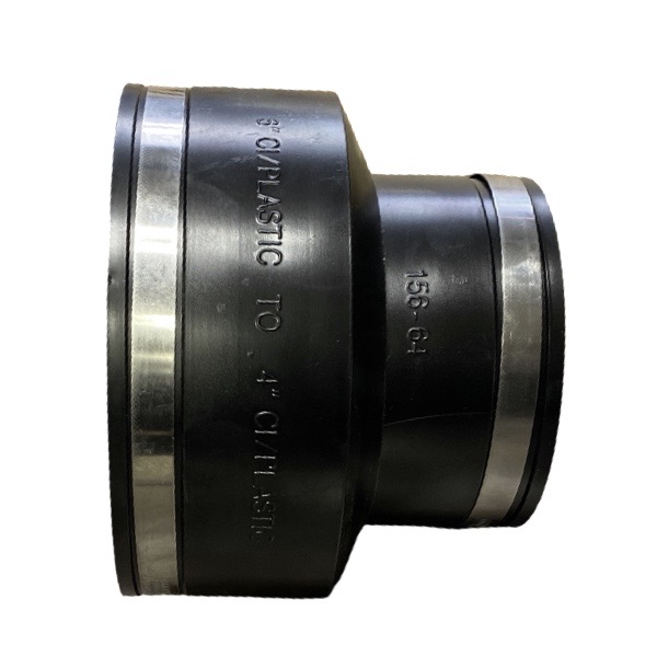 Rubber Transition Coupling 6" X 4" Cast Iron/PVC X Cast Iron/PVC