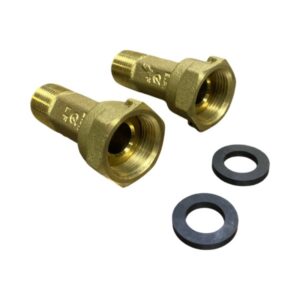 5/8"(1/2" MIP) X 3/4" FIP Water Meter Coupling (Pair) (Lead-Free)