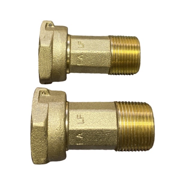 1" MIP X 1 1/4" FIP Water Meter Coupling (Pair) (Lead-Free)