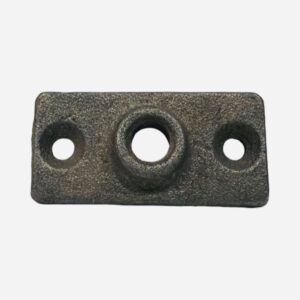 1/2" Black 3-Hole Ceiling Plate