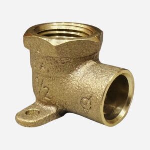 1/2" Brass Drop Ear Elbow (Lead-Free)