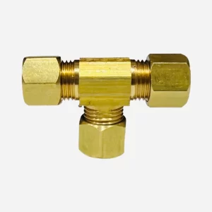 1/4" #64 Compression Tee (Lead-Free)