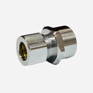 3/8" OD X 1/2" SWT Chrome-Plated Straight Adapter (Lead-Free)