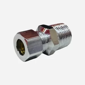 3/8" Chrome Plated Male Flex Adapter (Lead-Free)