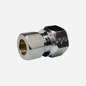 3/8" Chrome Plated Female Flex Adapter (Lead-Free)