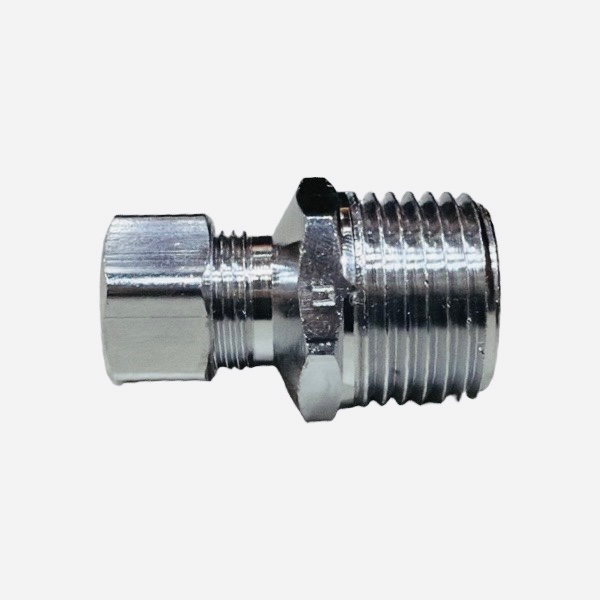 1/2" Male Chrome Plated Flex Adapter (Lead-Free)