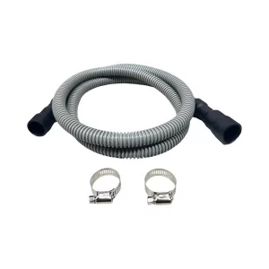 5/8" x 6' Corrugated Plastic Dishwasher Drain Hose