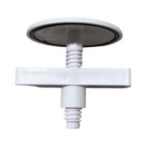 White Plastic Cock Hole Cover