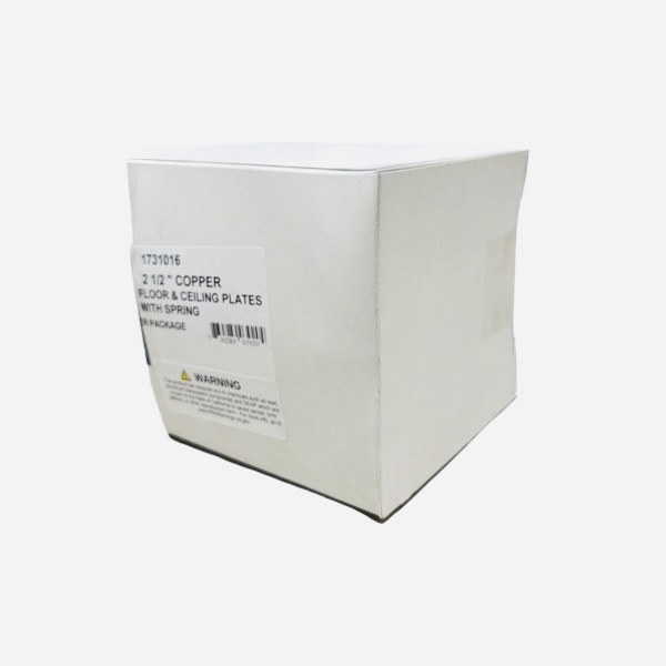 2 1/2" CTS Floor & Ceiling Plate With Spring