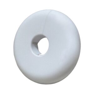 1/2" C White Plastic Floor & Ceiling Plate