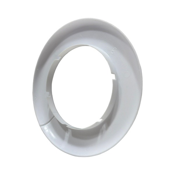 3" IP White Plastic Floor & Ceiling Plate