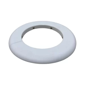 3" IP White Plastic Floor & Ceiling Plate
