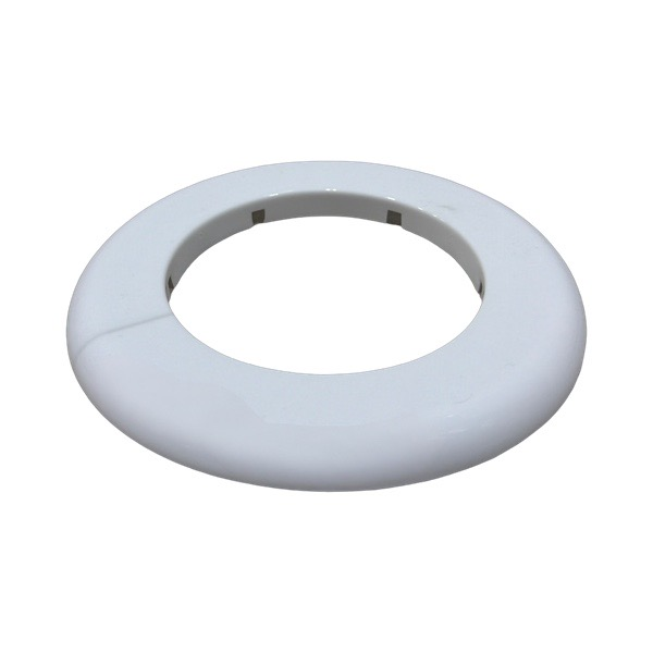 3" IP White Plastic Floor & Ceiling Plate
