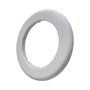 4" IP White Plastic Floor & Ceiling Plate