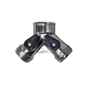 Siamese 3/4" Hose Connection With Shut Off