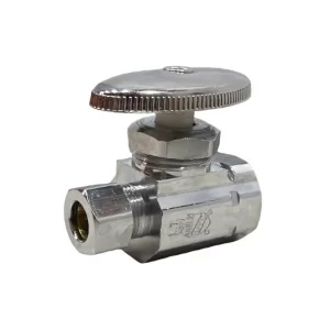 3/8" OD X 1/2" IPS Straight Compression Stop (Lead-Free)