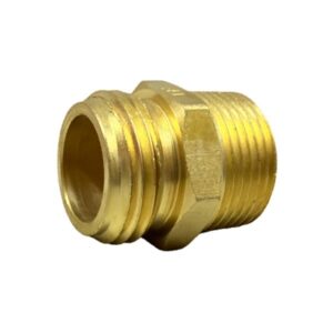 3/4" Male Garden Hose Thread X 3/4" Male IPS X 1/2" Female IPS Hose Nipple (Lead-Free)