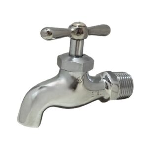 1/2" Chrome Plated Male Plain End Bibb - (Lead-Free)