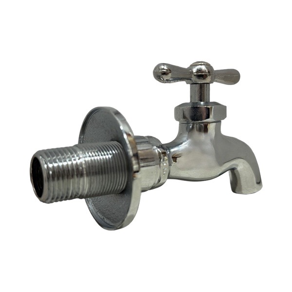1/2" Chrome Plated Adjustable Flange Plain End - (Lead-Free)