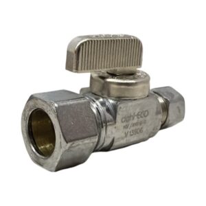 3/8" OD X 5/8" OD Straight Miniball Valve (Lead-Free)