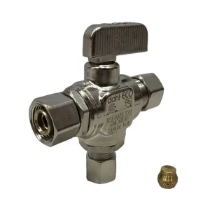 3/8" Female Compression X 1/4" OD X 3/8" OD RetroValve