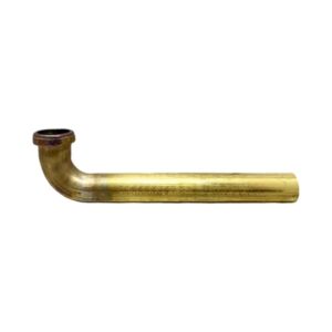 1 1/2" X 12" Rough Brass Slip Joint Waste Bend