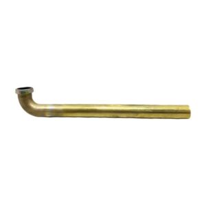 1 1/2" X 18" Rough Brass Slip Joint Waste Bend
