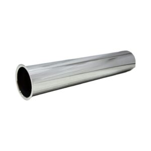 1 1/2" x 8" Chrome Plated Flanged Tailpiece - 22 Gauge
