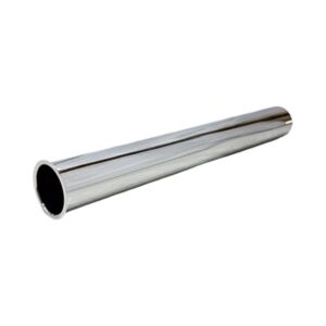1 1/2" x 12" Chrome Plated Flanged Tailpiece - 22 Gauge