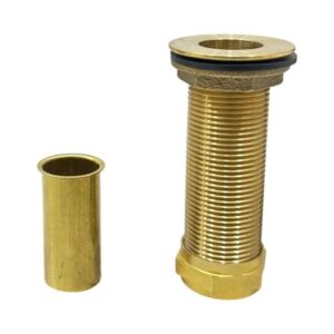 Long 1"  Brass Bar Sink Plug with Tailpiece
